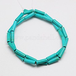 1 Strand Column Synthetic Turquoise Beads Strands&nbsp;X-TURQ-G120-4x13mm-15
