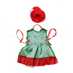 Christmas Clothes Felt Cloth & Iron Wine Bottle Cover Decoration&nbsp;DJEW-K027-02C
