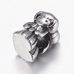 304 Stainless Steel European Beads&nbsp;STAS-E144-309AS