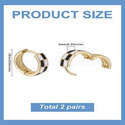 2Pairs Alloy Hoop Earrings&nbsp;EJEW-LP0001-28