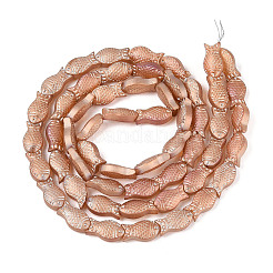 Frosted Glass Beads Strands&nbsp;GLAA-T023-40C-05