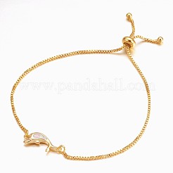 Adjustable Brass Bolo Bracelets&nbsp;BJEW-K204-01-G