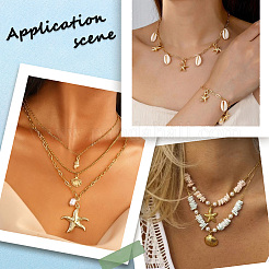 60Pcs 3 Styles Ocean Theme Alloy Pendants&nbsp;FIND-SC0012-44