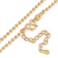 Brass Ball Chain Necklaces for Women&nbsp;NJEW-U011-07G