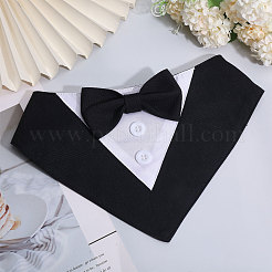 Cotton Elegant Dog Collar with Bowtie&nbsp;AJEW-WH0348-218