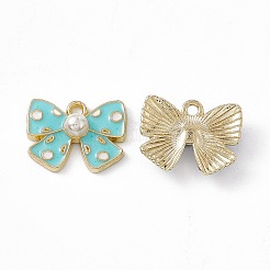 Alloy Enamel Pendants&nbsp;PALLOY-P287-05LG