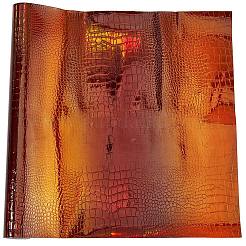 Laser Crocodile Pattern PVC Leather Fabirc&nbsp;FIND-WH20026-011O