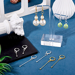 Brass Leverback Earring Findings&nbsp;EJEW-TAC00032