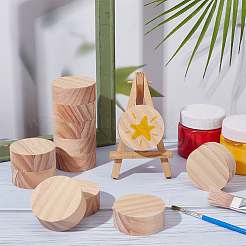 Flat Round Unfinished Wood Slice&nbsp;WOOD-WH0029-150