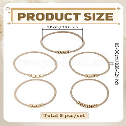 5Pcs Hair Ties&nbsp;OHAR-LP0004-37
