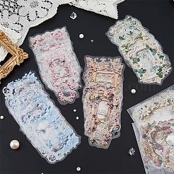 6Sets 6 Styles PET Self-Adhesive Stickers&nbsp;DIY-DC0003-50