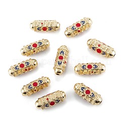 Real 18K Gold Plated Brass Tube Beads&nbsp;KK-A155-23G-A