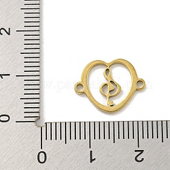 Ion Plating(IP) 201 Stainless Steel Hollow Connector Charms&nbsp;STAS-S146-01G