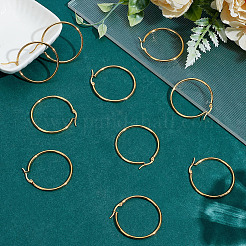 5 Pairs 304 Stainless Steel Hoop Earrings&nbsp;EJEW-ME0001-09
