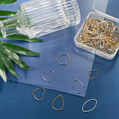 120Pcs 12 Style Brass Linking Rings&nbsp;KK-BY0001-02