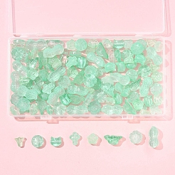 120Pcs 8 Styles Spray Painted Transparent Glass Beads&nbsp;GLAA-FS0002-22