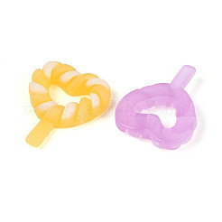 Luminous & Frosted Transparent Resin Cabochons&nbsp;X-RESI-T026-09M