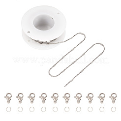 DIY 304 Stainless Steel Figaro Chain Necklaces Bracelet Making Kit&nbsp;DIY-TA0009-99