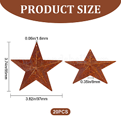 Rust Iron Big Pendants&nbsp;IFIN-WH0065-16C