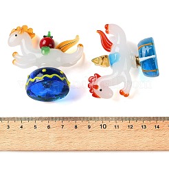 Handmade Lampwork Merry-go-round with Ingot & Tomato Figurines&nbsp;LA-CBADA4A-02