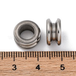 Tarnish Resistant 304 Stainless Steel Grooved Beads&nbsp;STAS-I117-16D-P