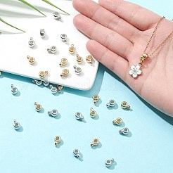 60Pcs 2 Styles CCB Plastic Tube Bails&nbsp;CCB-YW0001-31
