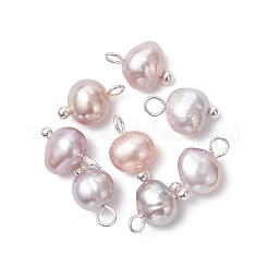 16Pcs 2 Colors Natural Cultured Freshwater Pearl Potato Charms&nbsp;PALLOY-JF04662