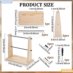 Wood Bobbin Winder Bracket&nbsp;TOOL-WH0136-224A