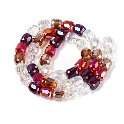Electroplate Transparent Glass Beads Strands&nbsp;EGLA-N022-13A-B02