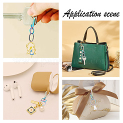 10Pcs Rainbow Color Zinc Alloy Keychain Clasps&nbsp;FIND-PH0006-45
