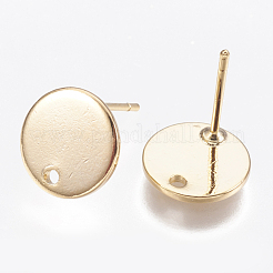 Brass Stud Earring Findings&nbsp;KK-T029-118G