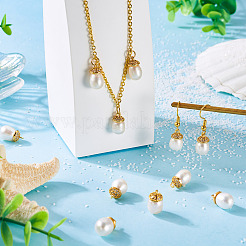6Pcs Natural Cultured Freshwater Pearl Pendants&nbsp;PALLOY-TAC0174