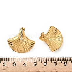 304 Stainless Steel Cubic Zirconia Stud Earrings&nbsp;EJEW-G444-03A-G