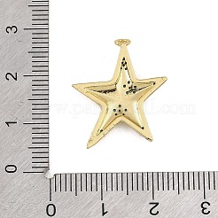 Brass Micro Pave Deep Sky Blue Cubic Zirconia Pendants&nbsp;CU-CBAF17A-07G-01