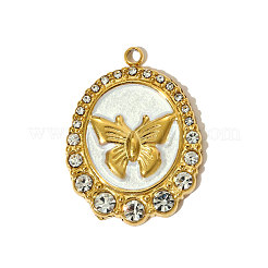 304 Stainless Steel Enamel Pendants&nbsp;STAS-OY005-39G