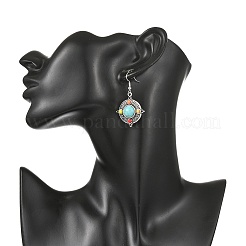 Bohemian Alloy & Enamel & Acrylic & Rhinestone Dangle Earrings for Women&nbsp;EJEW-JE07343