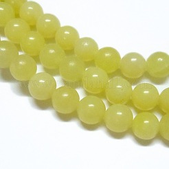 Natural Lemon Jade Beads Strands&nbsp;G-H1631-10MM