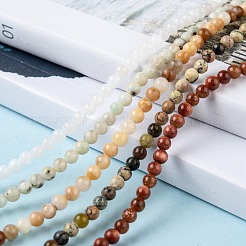 Natural Assorted Gemstone Bead Strands&nbsp;G-K146-M-3mm