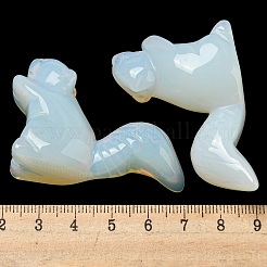 Opalite Carved Squirrel Figurines&nbsp;DJEW-D012-01H