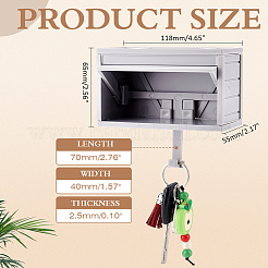 ABS Plastic Car Garage Key Holder with Opening Door&nbsp;AJEW-WH0794-20A