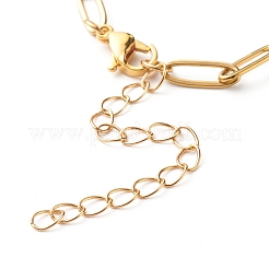 304 Stainless Steel Paperclip Chains Bracelet Making&nbsp;AJEW-JB01038-01