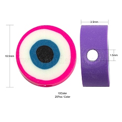 250Pcs Handmade Polymer Clay Beads&nbsp;CLAY-LS0001-10