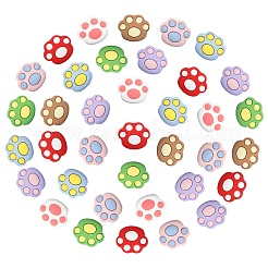 40Pcs Opaque Resin Cabochons&nbsp;RESI-CJ0002-61