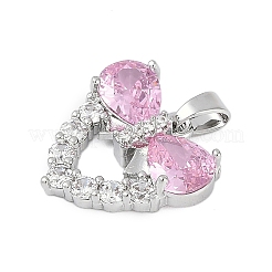 Rack Plating Brass Cubic Zirconia Pendants&nbsp;KK-U035-12P