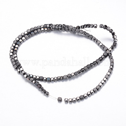 Electroplate Non-magnetic Synthetic Hematite Bead Strands&nbsp;X-G-Q467-11D