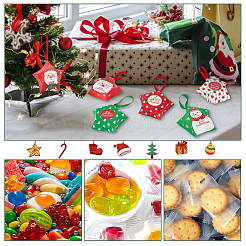 32 Sets 8 Styles Christmas Theme Star Shaped Foldable Paper Candy Boxes&nbsp;CON-BC0006-97