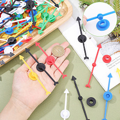 90Pcs 6 Colors Plastic Spining Pointer&nbsp;AJEW-CA0002-05