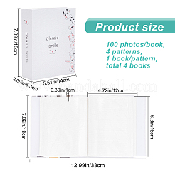 4 Book 4 Patterns Cardboard Cover Interstitial Album Book&nbsp;AJEW-CP0005-38