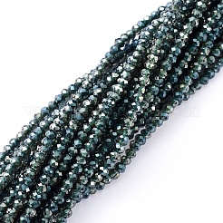 Electroplate Glass Beads Strands&nbsp;X-EGLA-F149-HP-01