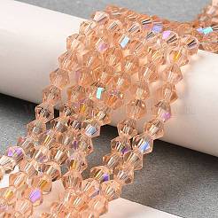Transparent Electroplate Glass Beads Strands&nbsp;LS-EGLA-A039-T2mm-L15